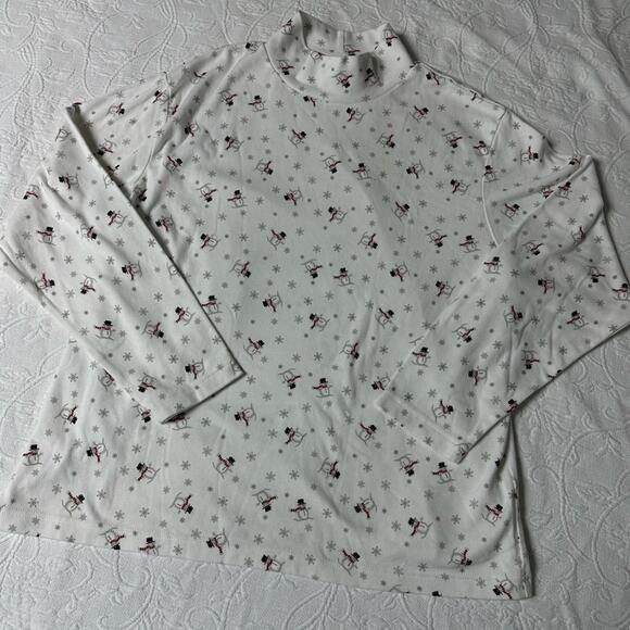 Croft & Barrow Women’s Snowman Turtleneck Size 2X - Picture 2 of 5